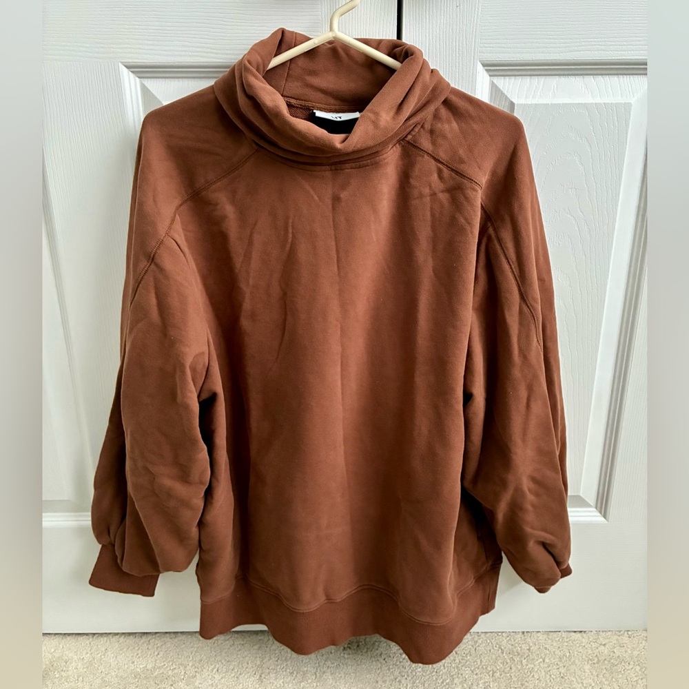 Whisper Oversized Turtleneck Sweatshirt
